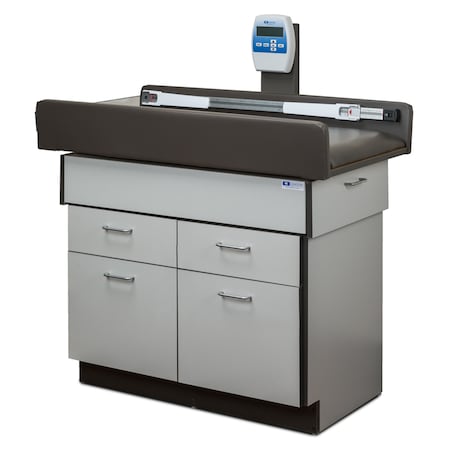 Clinton Ped./TX Table, (2) DRS, (2) DWRS, Laminate Gray, Warm Gray 7840-1GR-3WG